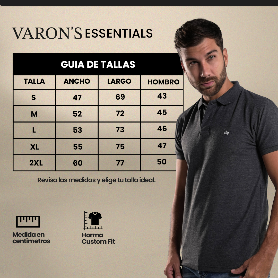 CAMISETA TIPO POLO VARONS ESSENTIALS