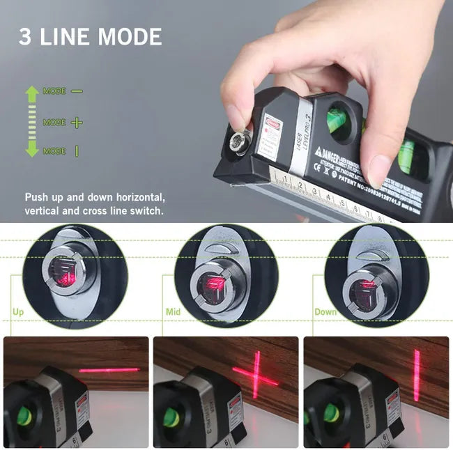 Nivel Laser 3 Burbujas Cinta Metrica