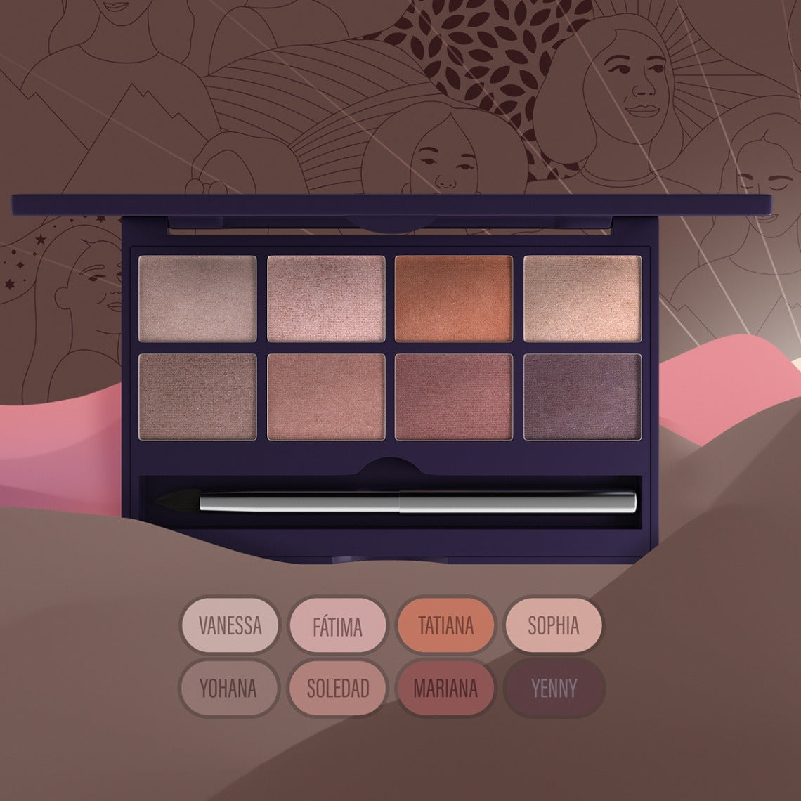 🎨Paleta de Sombras Marrones