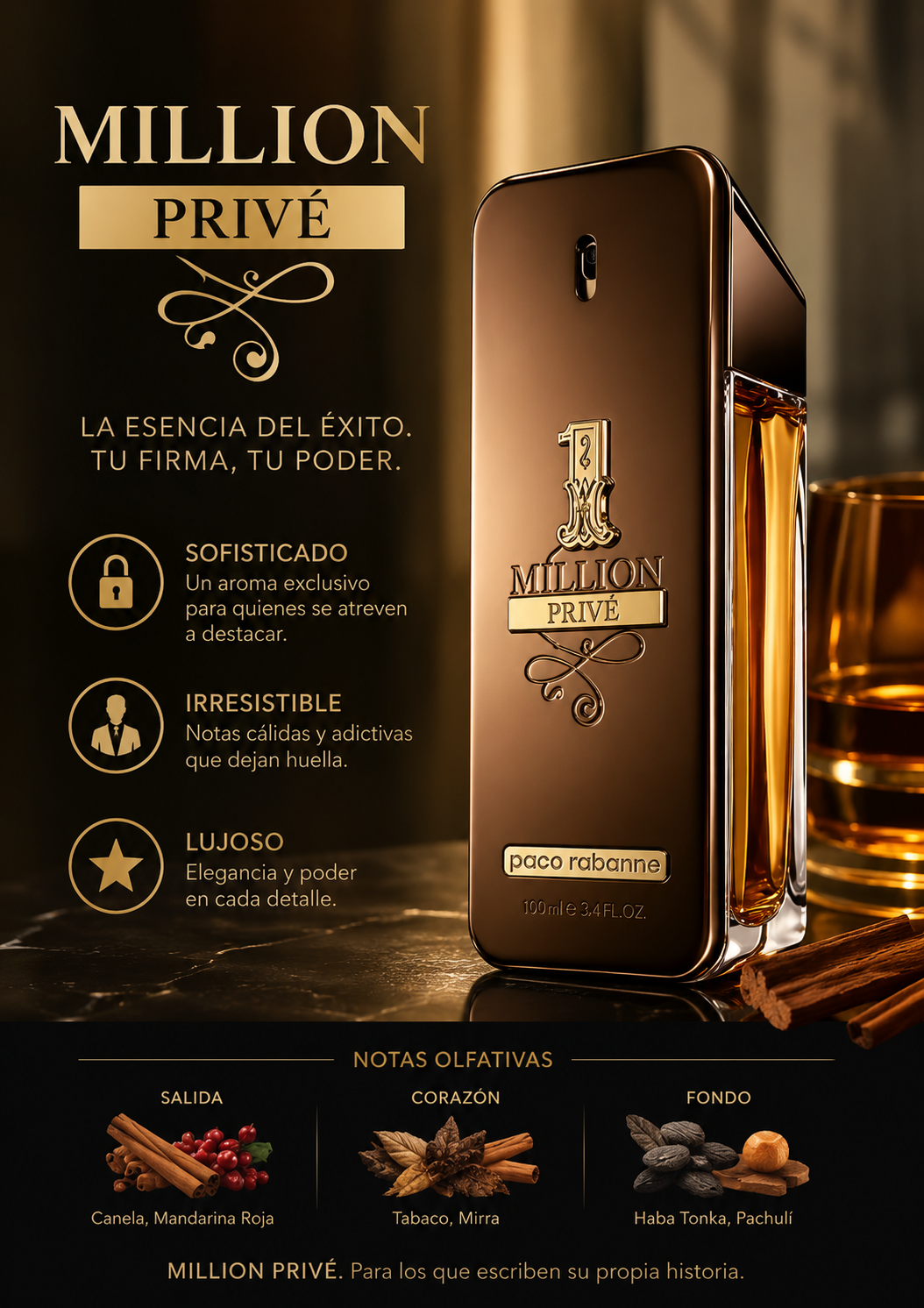 Perfume P.R. One Million Prive-Hombre