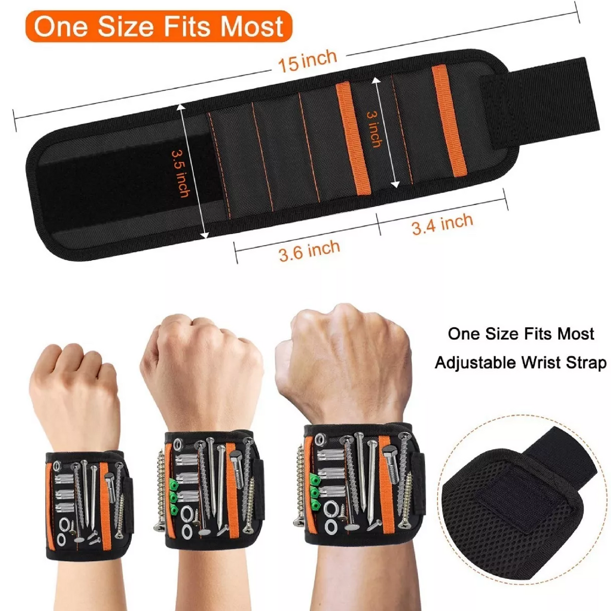 Brazalete Magnético Porta Tornillos