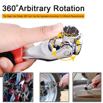 Llave Multiusos 48 En 1 Giratoria 360