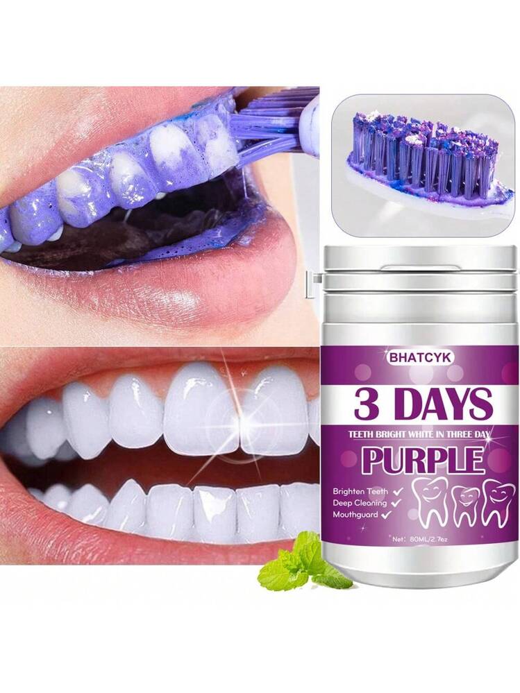 Polvo Limpiador Dental Morado 1ud Para P