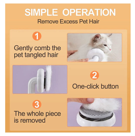 Cepillo Removedor Pelo Mascota Circular
