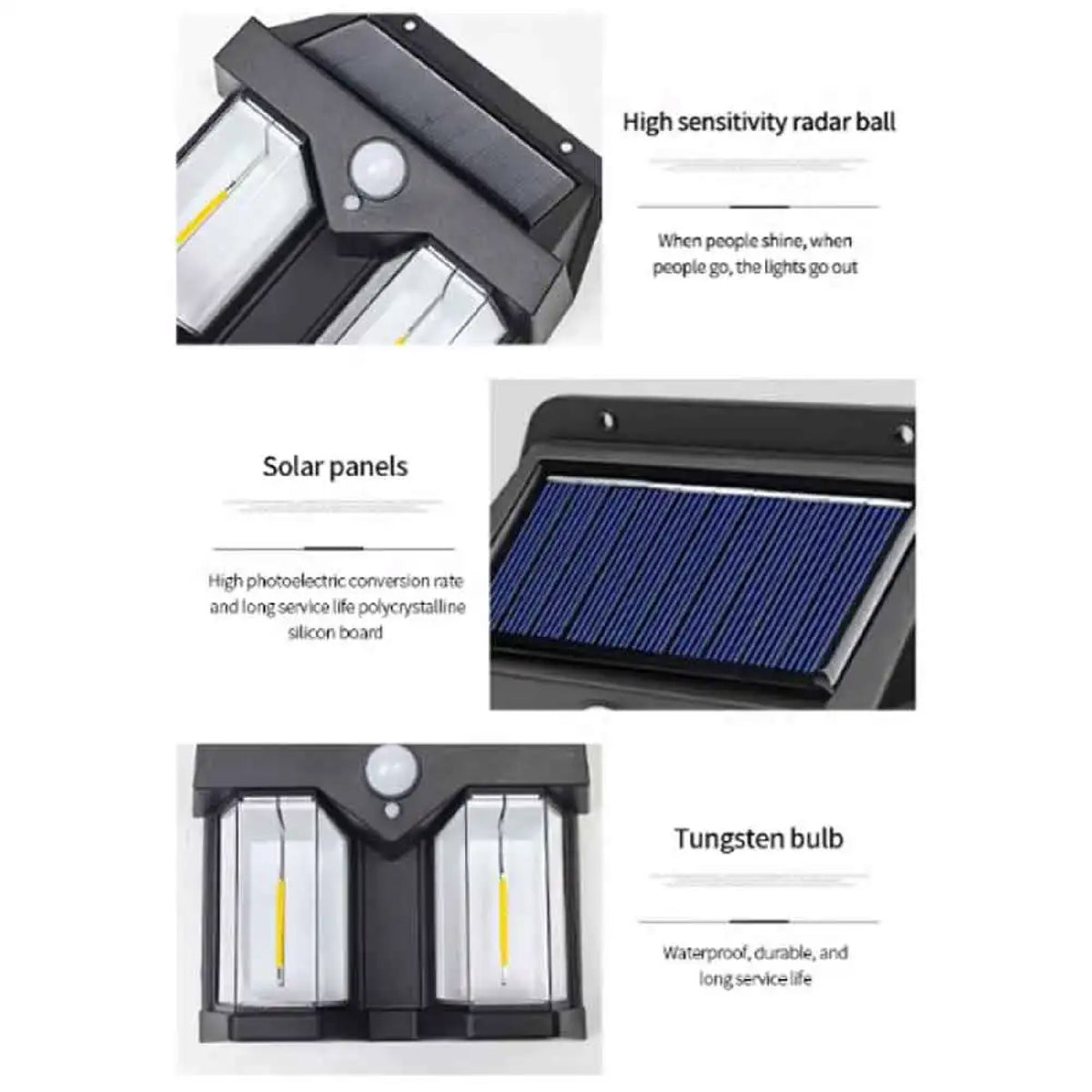 Lampara De Exteriores Con Panel Solar