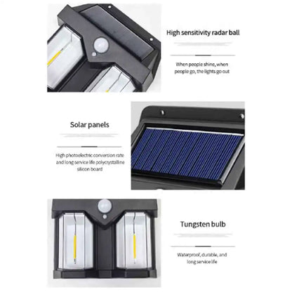 Lampara De Exteriores Con Panel Solar