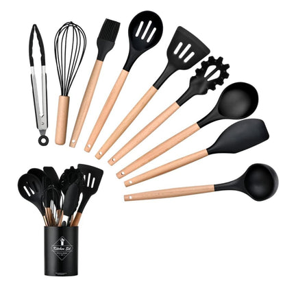 Set 12 Utensilios Cocina Silicona