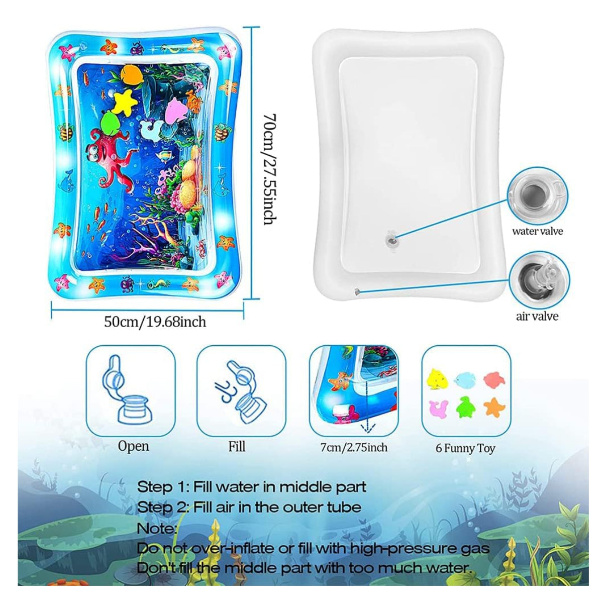 Alfombra Sensorial De Agua para Bebe