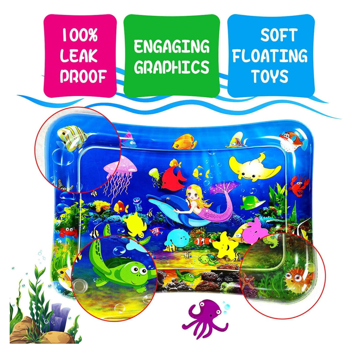 Alfombra Sensorial De Agua para Bebe