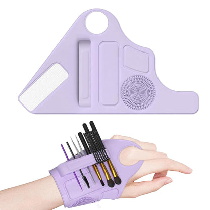 Pulsera Soporte Brochas Maquillaje Mano