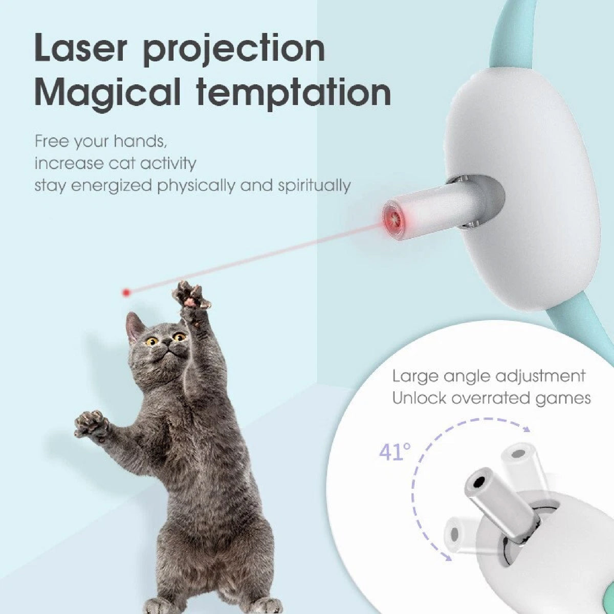 Juguete Collar Puntero Laser Para Gatos