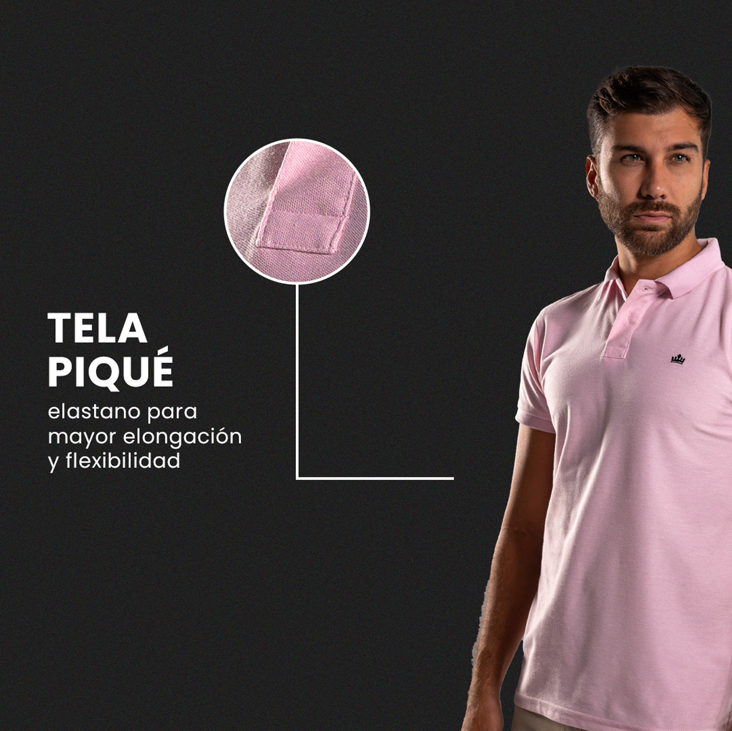 CAMISETA TIPO POLO VARONS ESSENTIALS