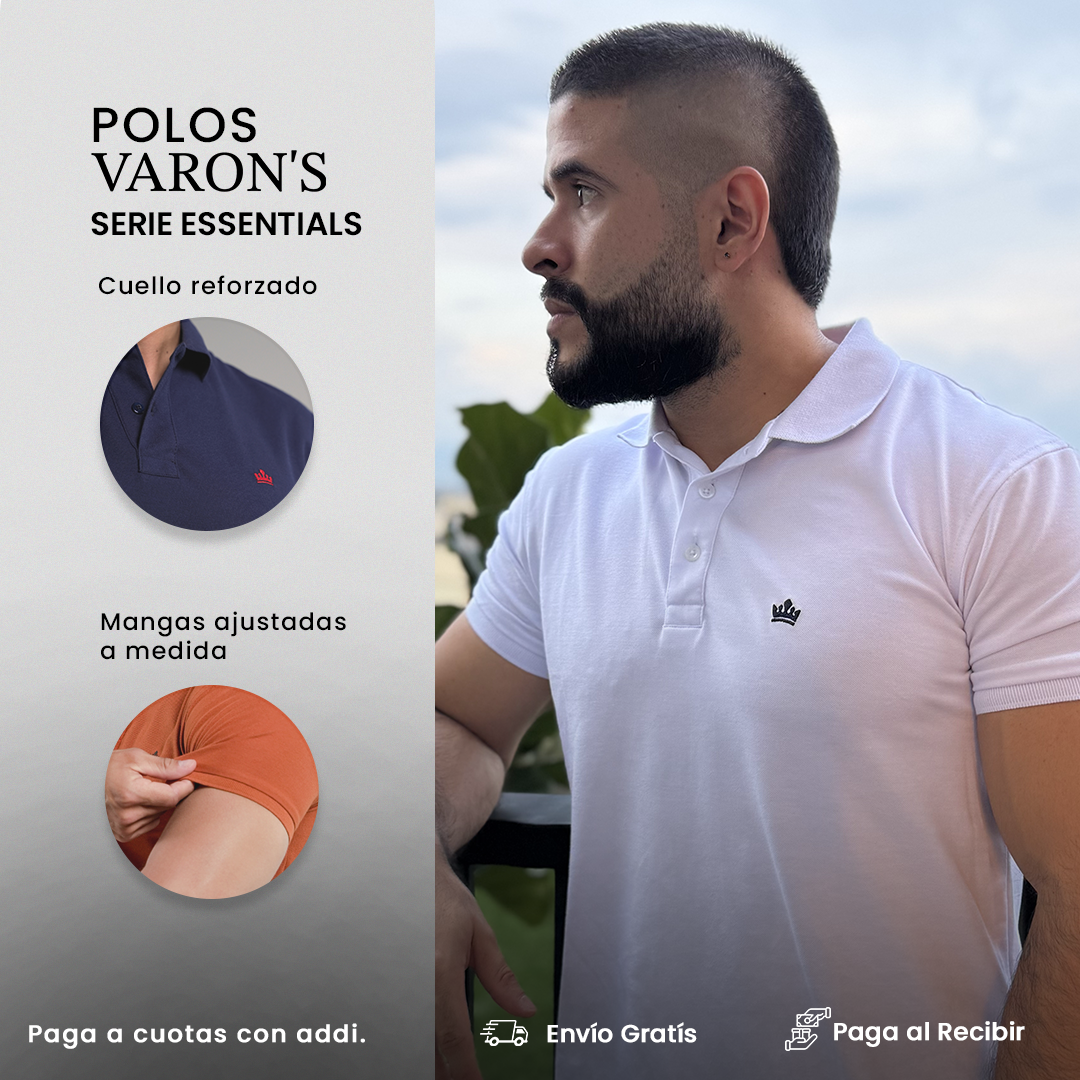 CAMISETA TIPO POLO VARONS ESSENTIALS