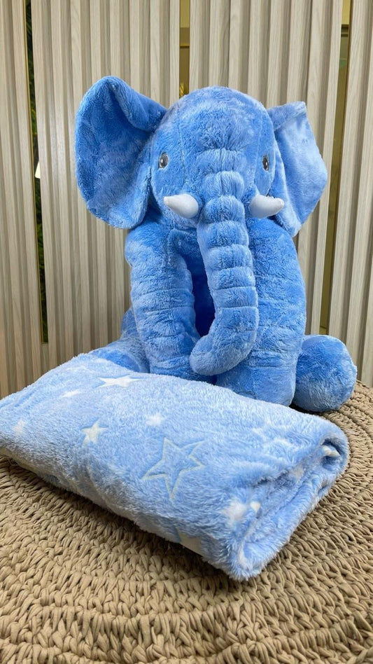 ELEFANTE 60CMPELUCHE CON COBIJA LUMINOSA