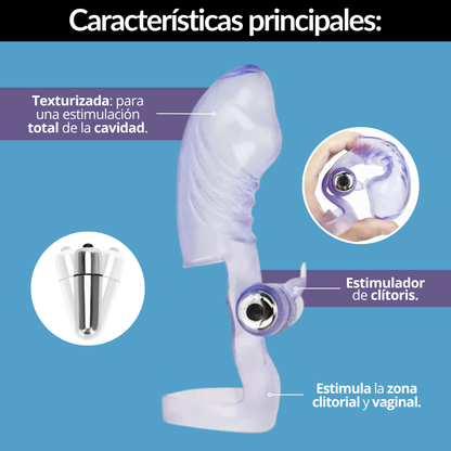 Funda Dedos Vibra Masturba 14,5CM FUN010