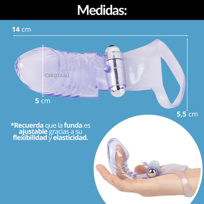 Funda Dedos Vibra Masturba 14,5CM FUN010