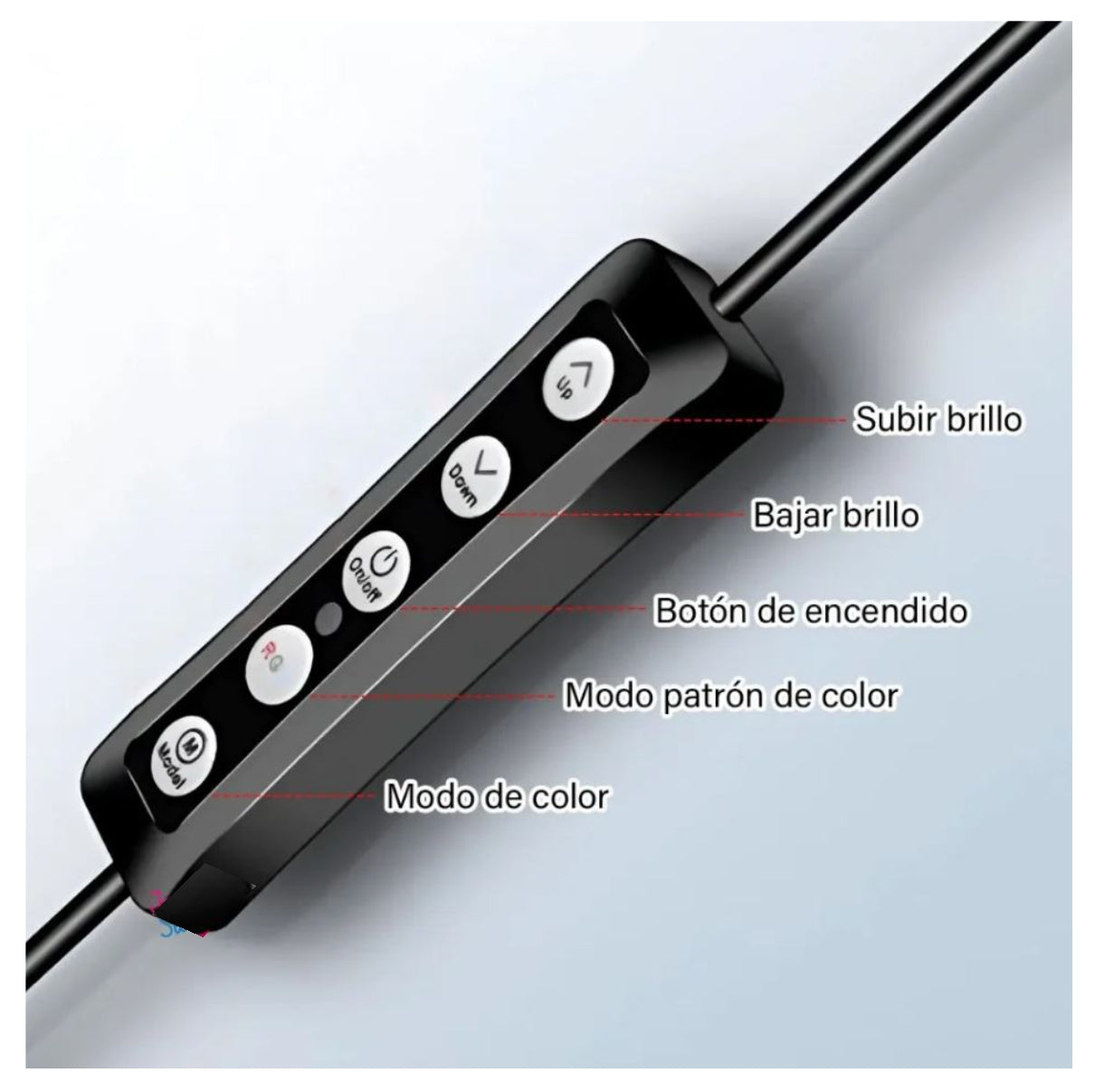 Aro de Luz RGB 26 cm mas Trípode