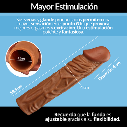 Funda Para Pene Realista 18,5cm FUN033