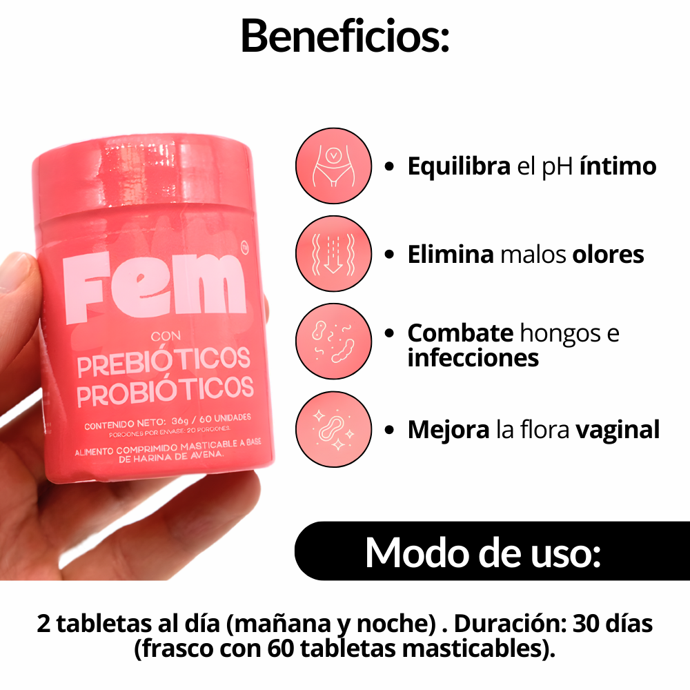 Probióticos Vaginales Fem Suplem OTR060