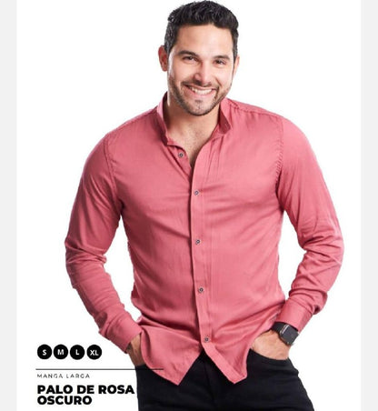 Camisa manga larga cuello NERU  T85BA
