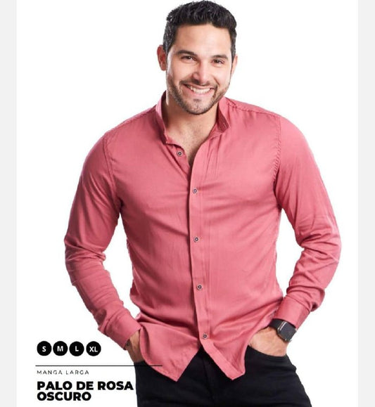 Camisa manga larga cuello NERU  T85BA
