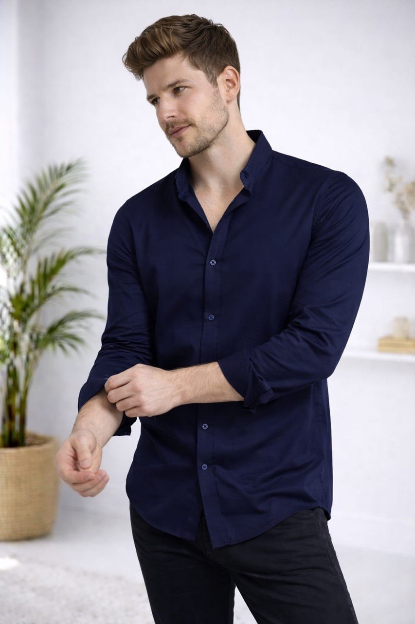 Camisa manga larga cuello NERU  T85BA
