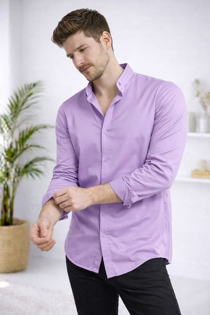 Camisa manga larga cuello NERU  T85BA