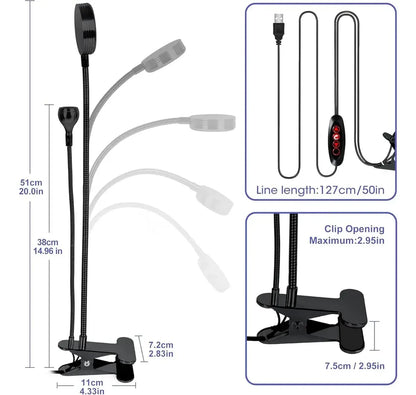 LAMPARA DE UÑAS CLIP CY-M02
