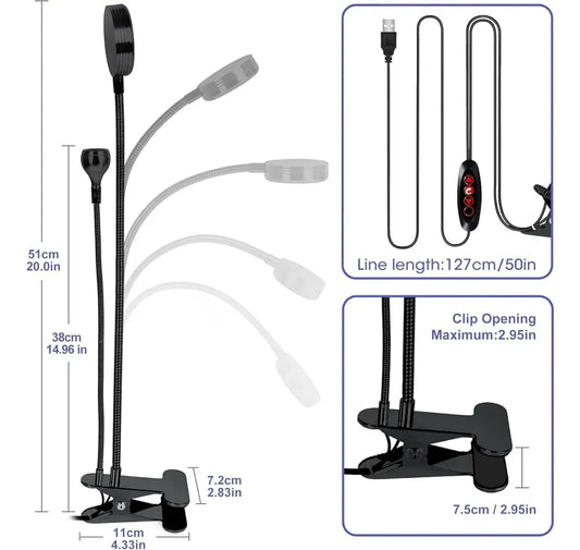 LAMPARA DE UÑAS CLIP CY-M02