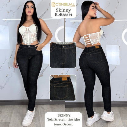✨👖 JEAN SKINNY TIRO ALTO STRETCH✨👖