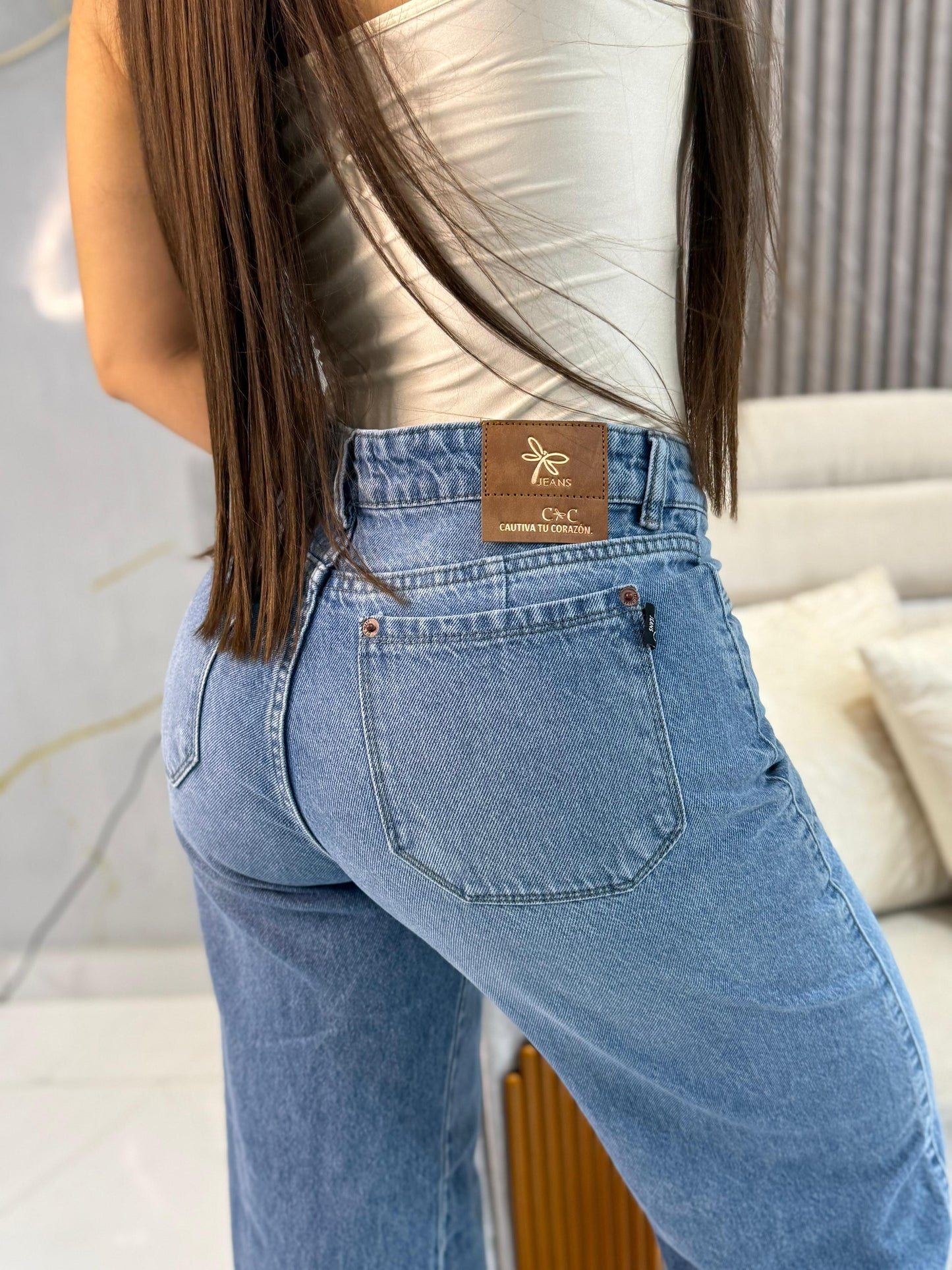 REF: 0071 JEAN WIDE LEG O BOTA RECTA
