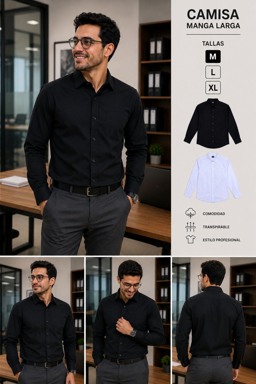 Camisa manga larga