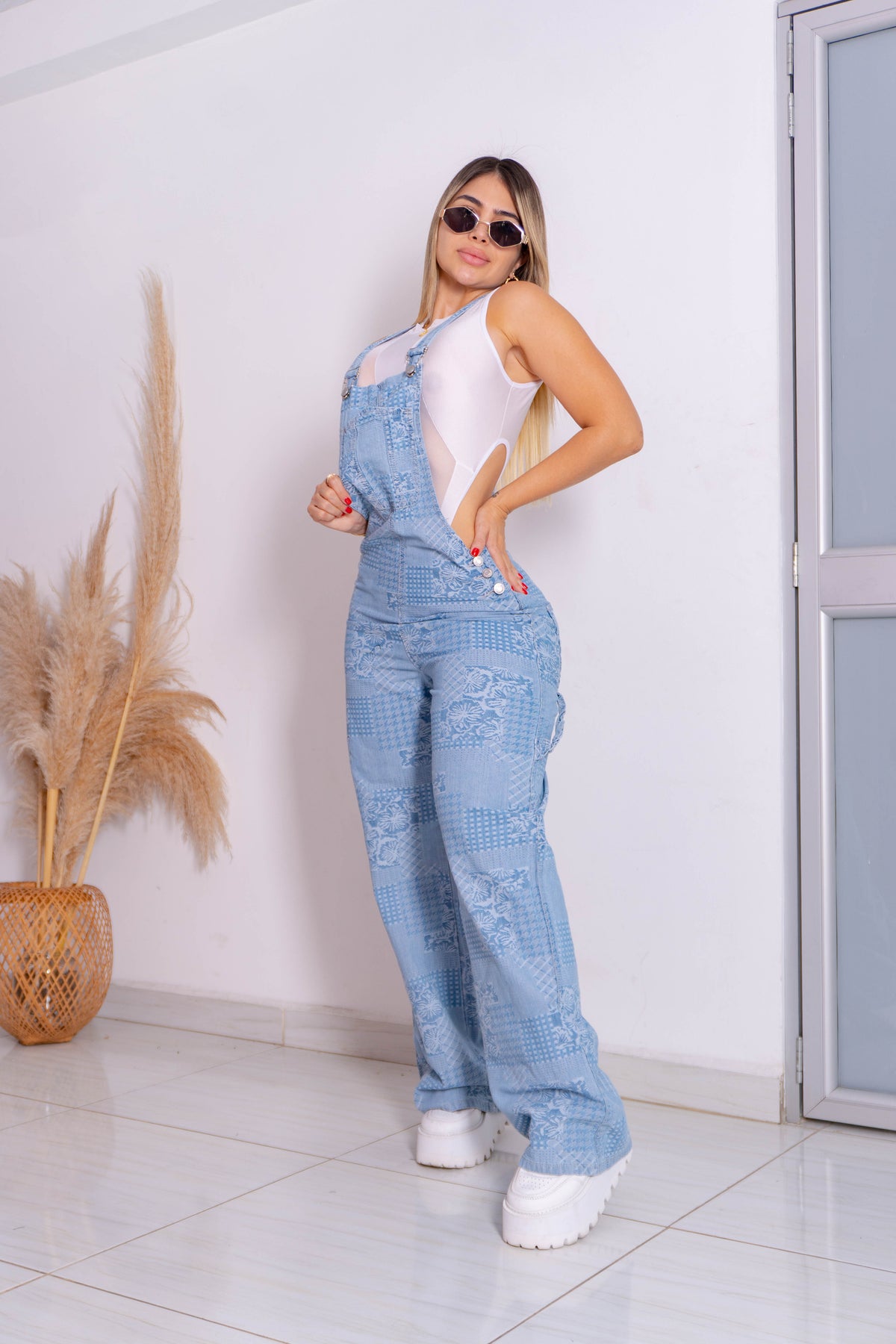K4627 BRAGA PANTALON AZUL CLARO CARGO