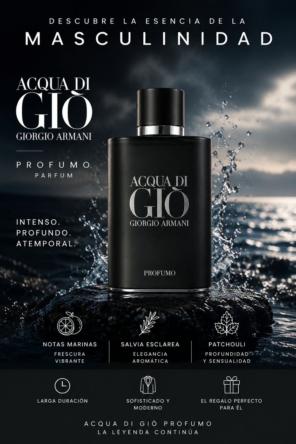 PERFUME AQUA DI GIO BLACK