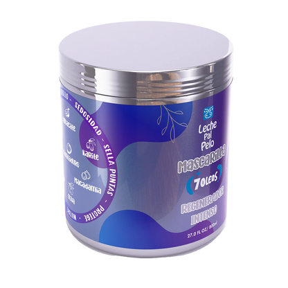 Mascarilla 7 oleos 800 ml Leche pal pelo