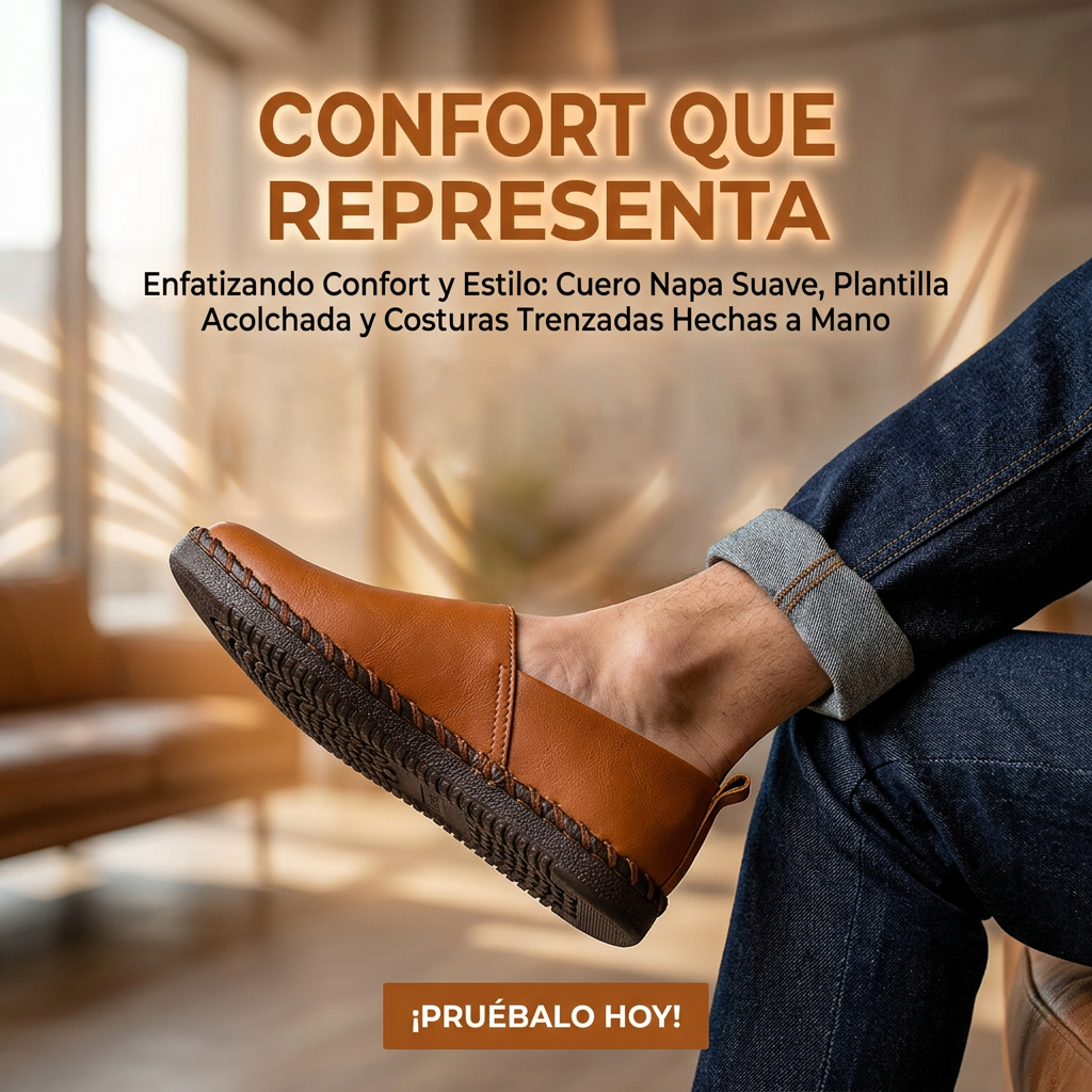 Calzado Mocasín Hombre Artesanal Flex