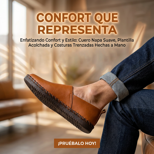Calzado Mocasín Hombre Artesanal Flex