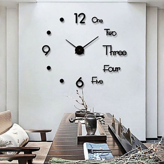 Reloj 3D Diy De Pared Diseño Creativo S