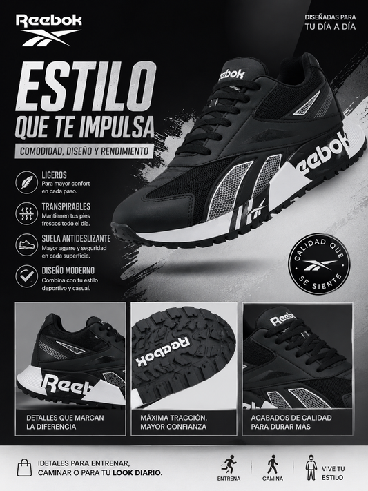 Reebok Caballero Negro