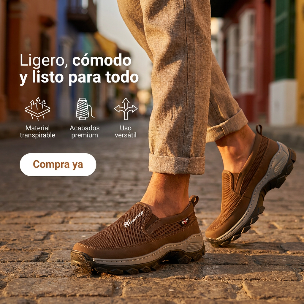 Calzado Mocasín Confort Titanium Slip-on