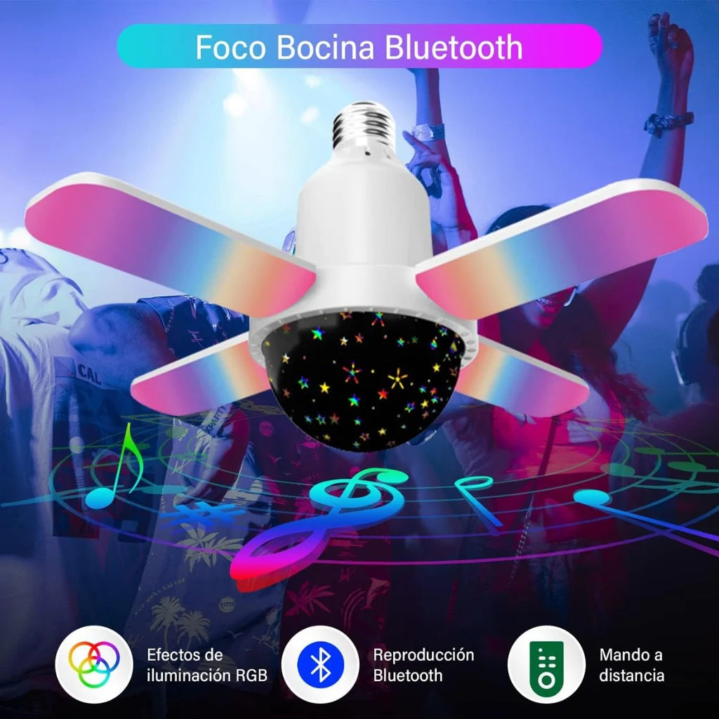 Bombillo Parlante Bluetooth Led Rgb Cont