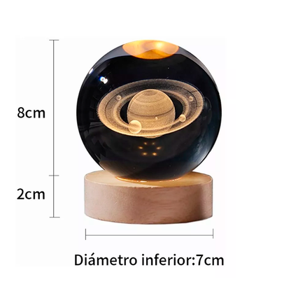 LAMPARA LUZ LED EN FORMA DE ESFERA