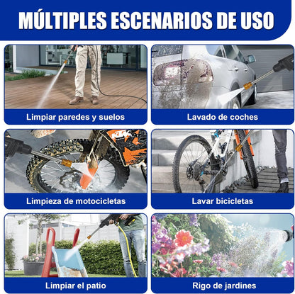 Hidrolavadora Portatil Doble Bateria