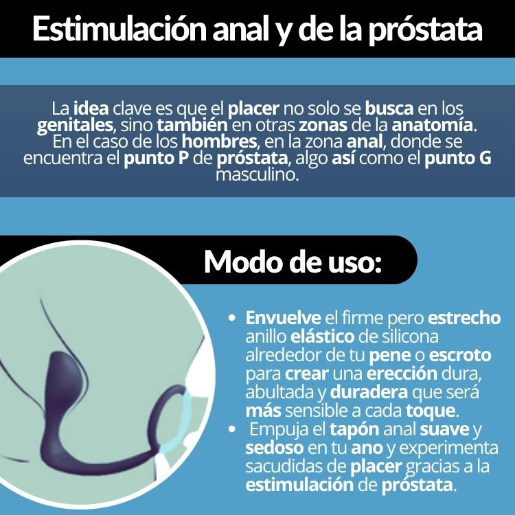 Masajeador Prostático Plug Anillo ANL011