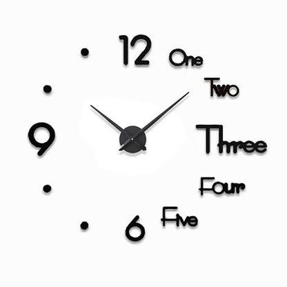 Reloj 3D Diy De Pared Diseño Creativo S