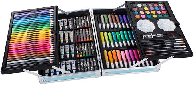 Maleta Metalica Set Arte145 piezas