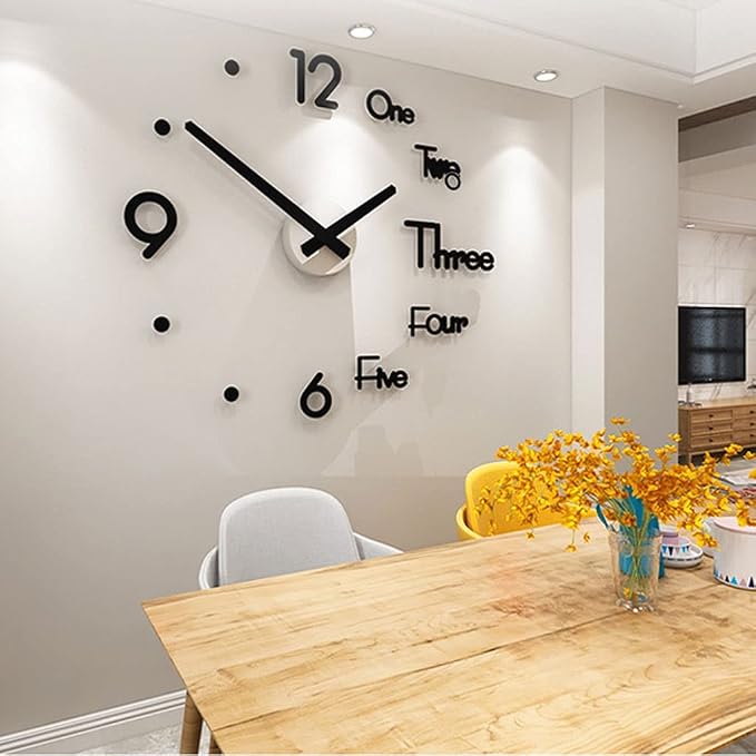 Reloj 3D Diy De Pared Diseño Creativo S