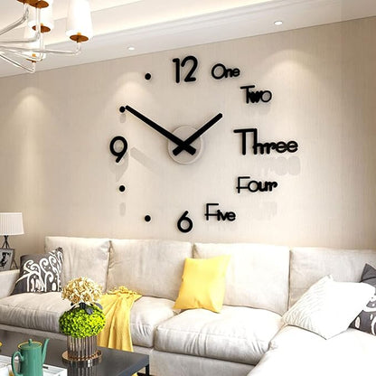 Reloj 3D Diy De Pared Diseño Creativo S