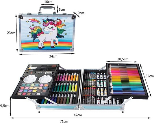 Maleta Metalica Set Arte145 piezas