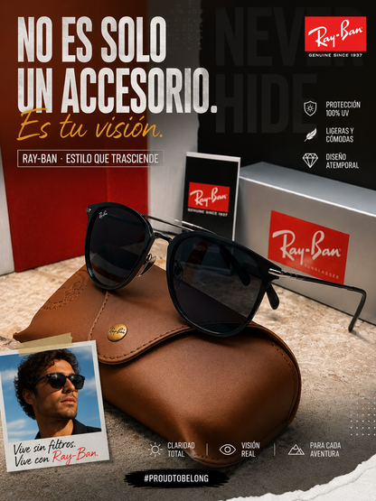 RAYBAN FERRARI METALICA POLARIZADA